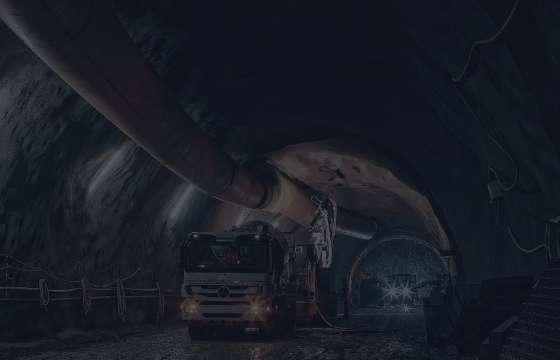 Haul truck in an underground mine